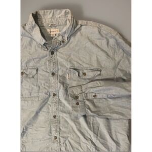 Carhartt Men's Light Blue Button Down Shirt 3XL‎